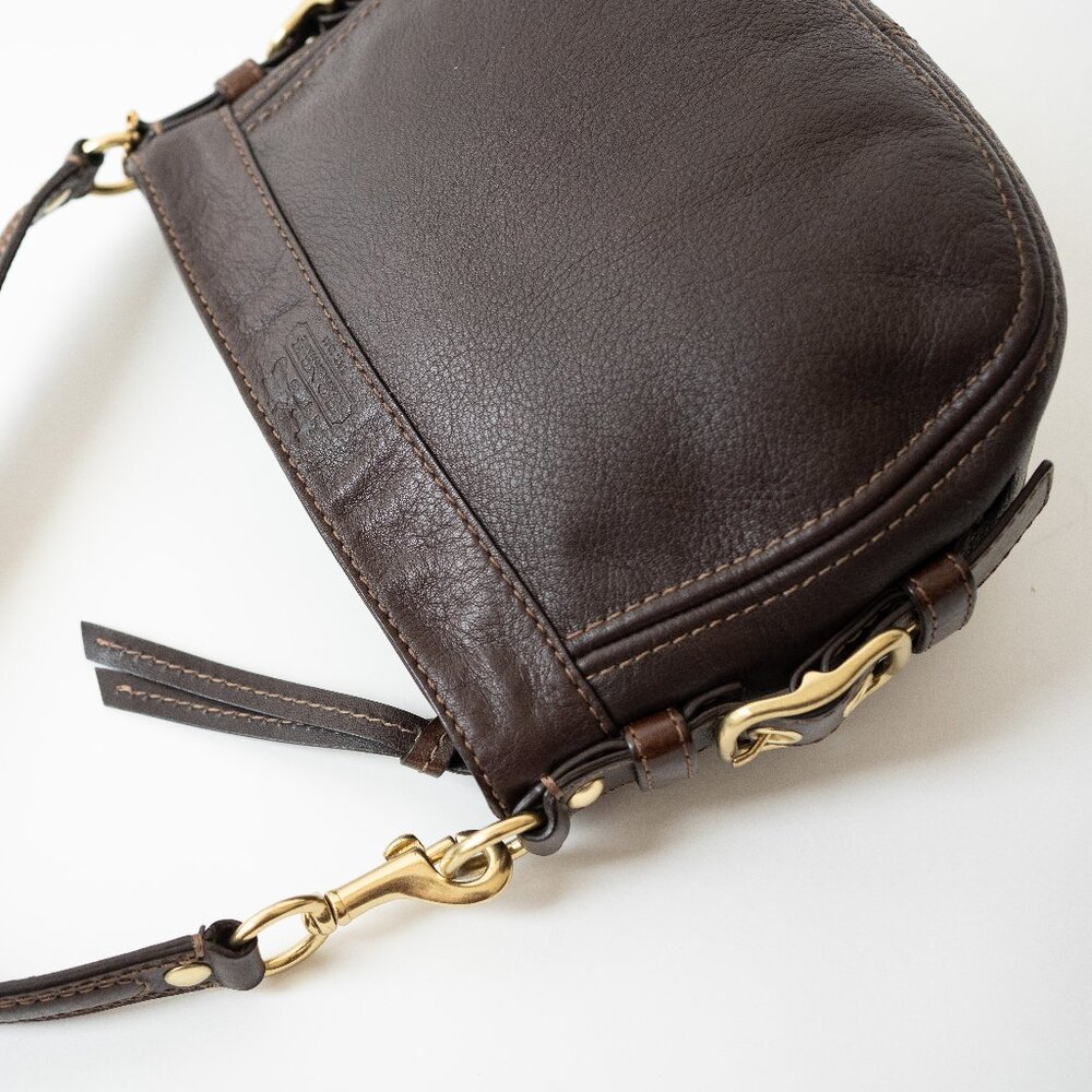 Coach Zoe Mini Hobo Shoulder Bag – Chocolate Brown Leather